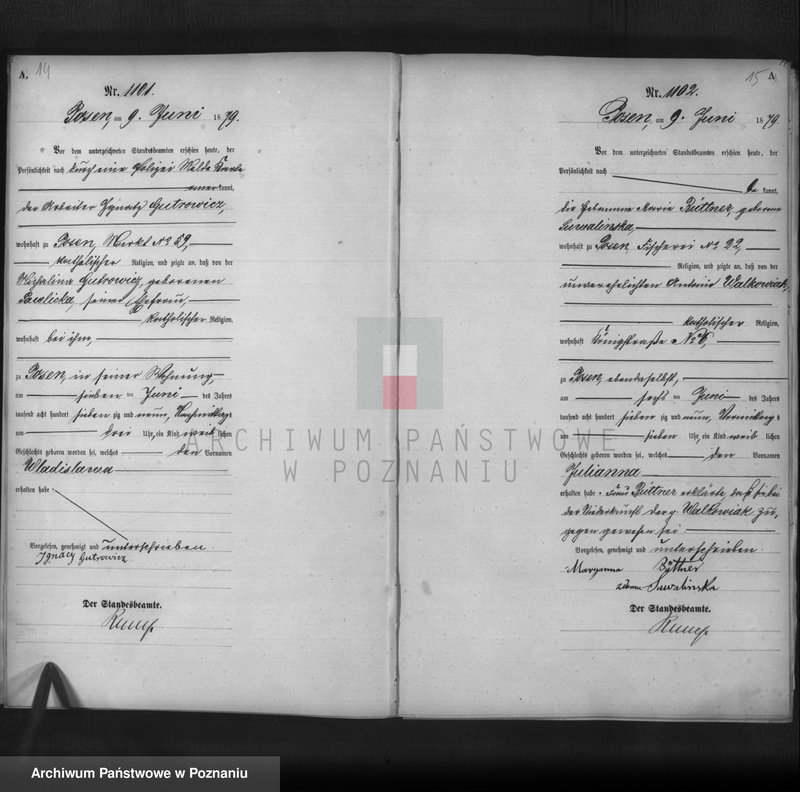 Obraz 9 z jednostki "Księga urodzeń t. III"