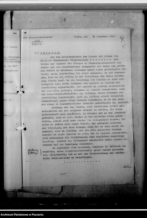 Obraz 9 z jednostki "Hohlmann, Bürgermeister"