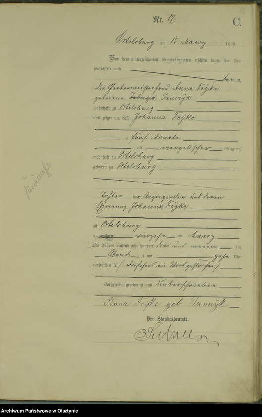 image.from.unit.number "Sterbe-Haupt-Register Nr 1 - 77"