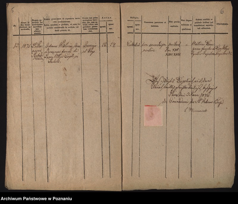 Obraz 5 z jednostki "Księga małżeństw"