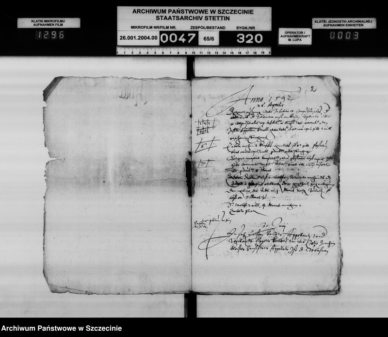 Obraz 4 z jednostki "Karsten v. Köller S.A. zu Kantreck / Katherina geb. V. Paulsdorf, Witwe Eggerts v. Kleist zu Kantrack, dann Gattin Joachims v. Kleist zu Nemrin: Herausgabe dr zu Kantreck gehörigen Urkunden, Siegel, Register, Wafen u.a. Vol.I."