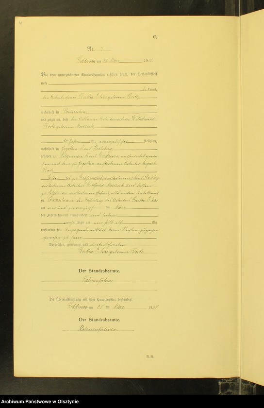 Obraz 6 z jednostki "Sterbe-Neben-Register Nr 1 - 26"