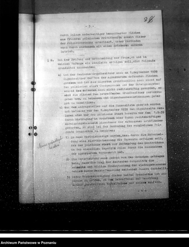 Obraz 13 z jednostki "Zarządzenie w sprawie skutków polskiej reformy rolnej"