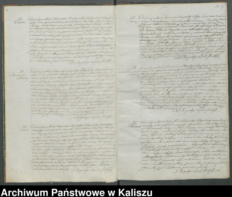 Obraz 9 z jednostki "Książka duplikat aktów urodzeń, zaślubień i zejść"