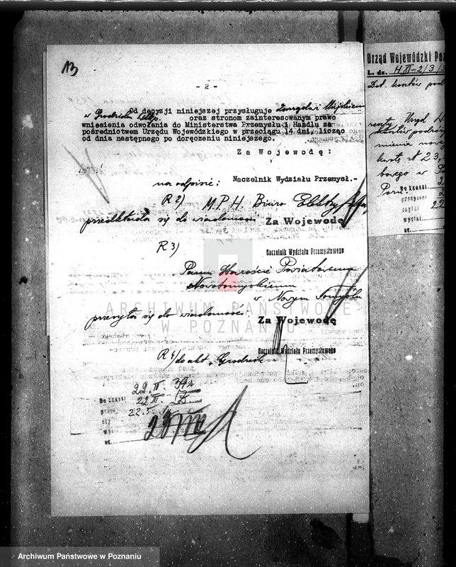 Obraz 15 z jednostki "Pozwolenie policyjno-techniczne na budowę zespołu ssąco-gaz. 125 KM z prądnicą prądu stał. 2 x 115 wolt w elektrowni miejskiej Grodzisk Wlkp., pow. nowotomyski"