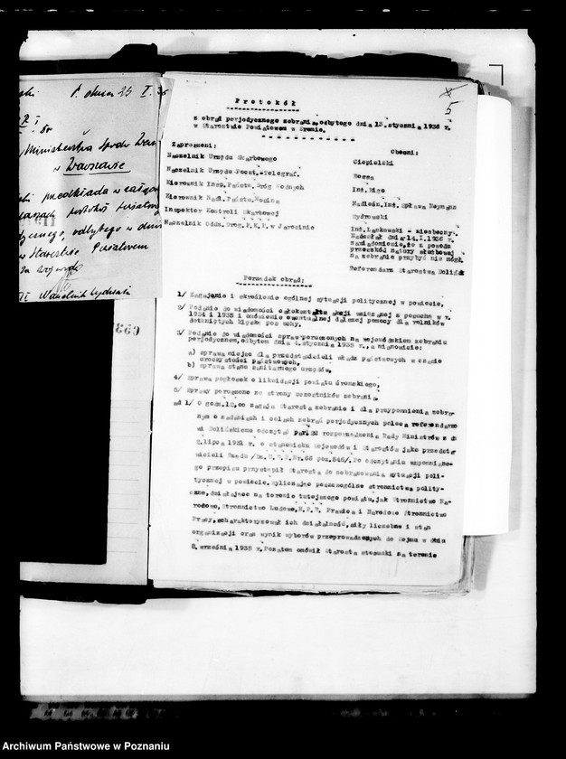 Obraz 9 z jednostki "Zebrania periodyczne powiatowe /kierowników władz i urzędów niezespolonych z terenu poszczególnych powiatów omawiające ogólną sytuację polityczną i społeczno-gospodarczą"