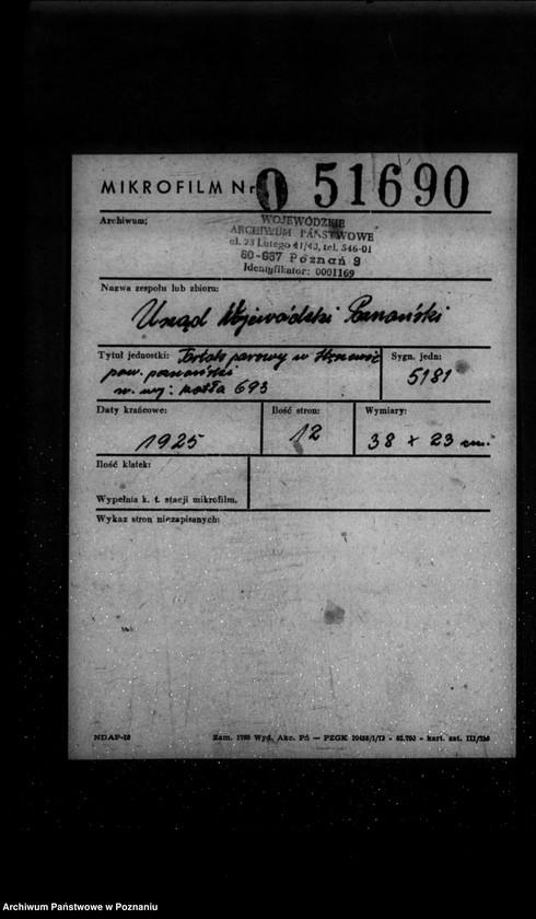 Obraz 2 z jednostki "Tartak parowy w Stęszewie powiat poznański nr woj. 693"