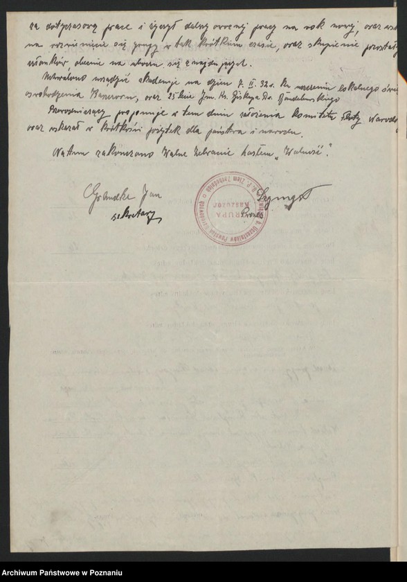 Obraz 14 z jednostki "Kaszczor, powiat Wolsztyn - akta koła."