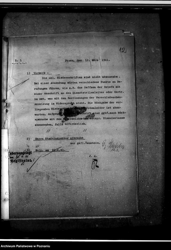 Obraz 16 z jednostki "Besprechungen mit den aufsichtsführenden Bürobeamten"