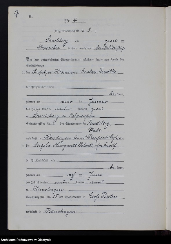 image.from.unit.number "Heiraths-Neben-Register Nr 1 - 4 [ Księga małżeństw - wtóropis ]"