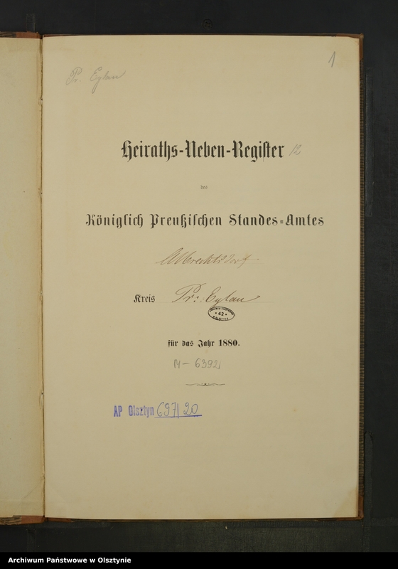 image.from.unit.number "Heiraths-Neben-Register Nr 1 - 11"