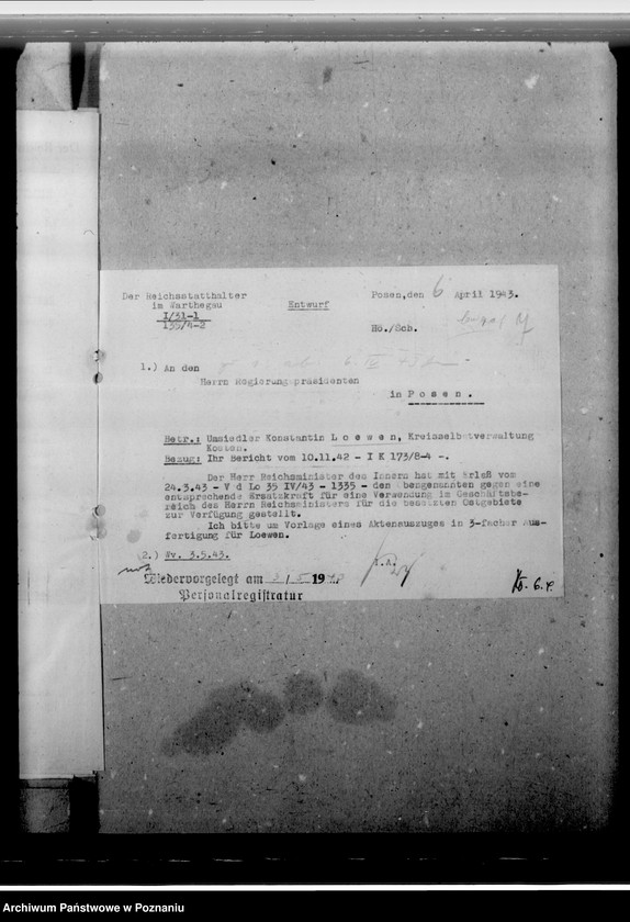 Obraz 11 z jednostki "Lowen, Konstantin - Umsiedler, urzędnik, Willy Woeste, Fischer, Wetter"