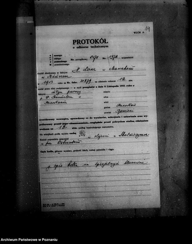 image.from.unit.number "Młyn parowy mleczarnia i olejarnia P. Baumelera w Pakosławiu powiat rawicki nr woj. kotła 1976"