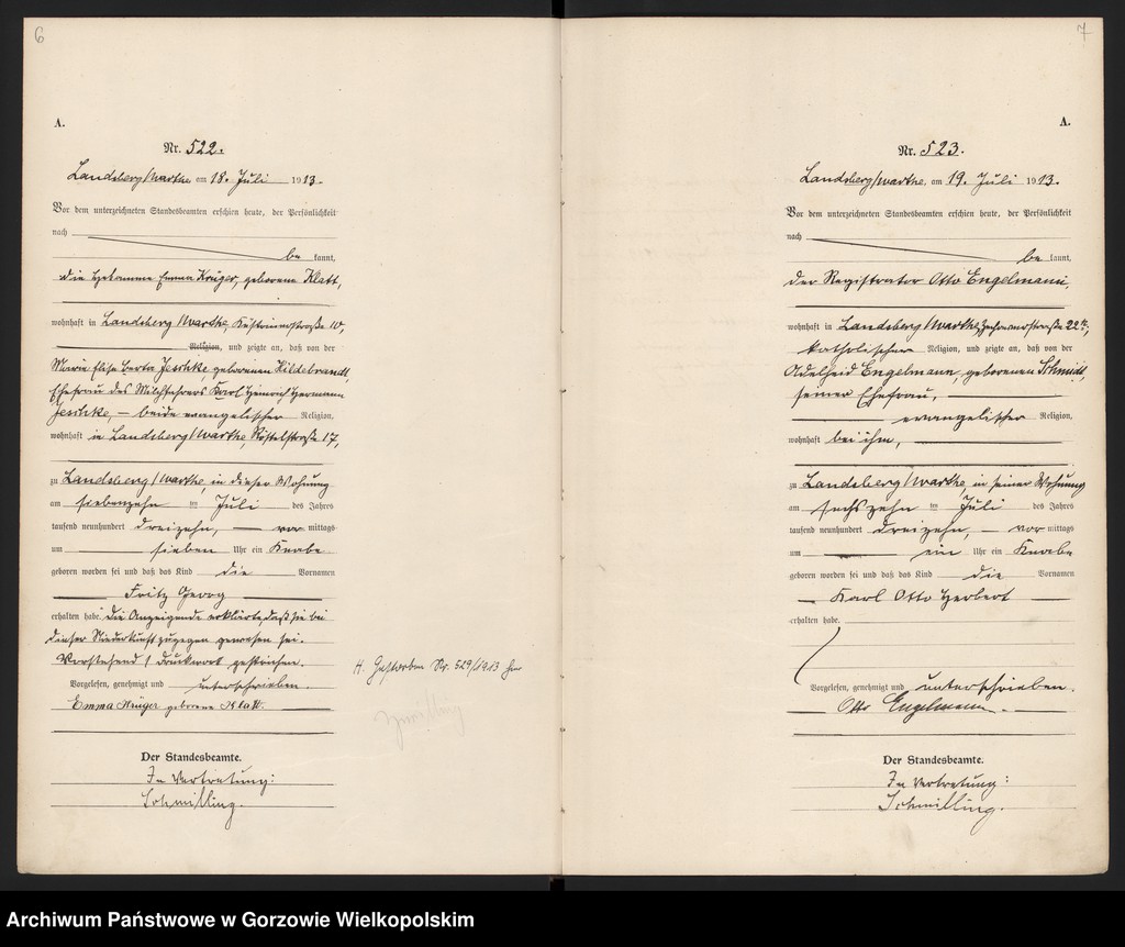 Obraz 6 z jednostki "Geburts Register t. 2 (517-961)"