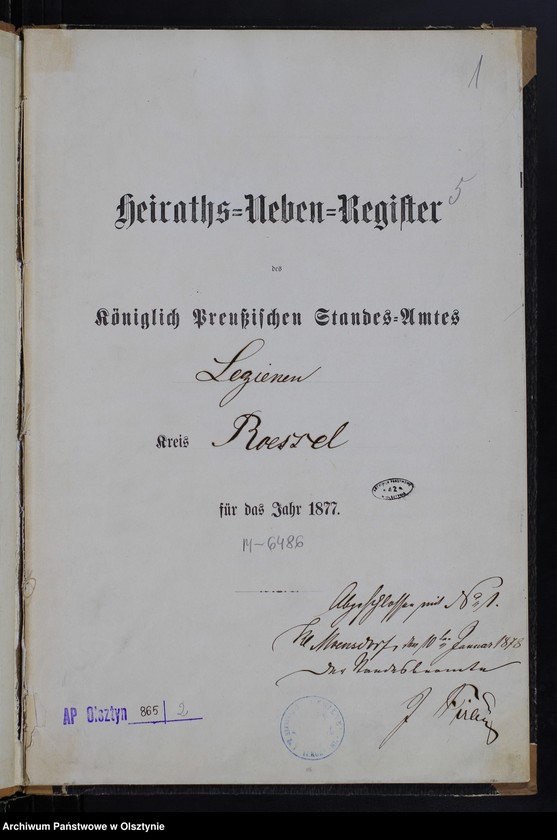 image.from.unit.number "Heiraths-Neben-Register Nr 1"