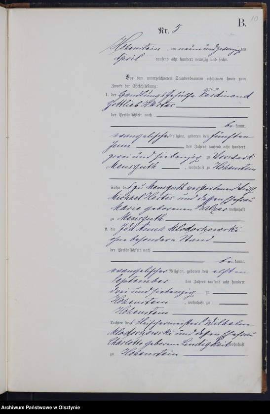 image.from.unit.number "Heiraths-Neben-Register Nr 1 - 11"