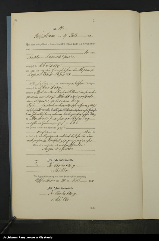 image.from.unit.number "Sterbe-Neben-Register Nr 1 - 25"