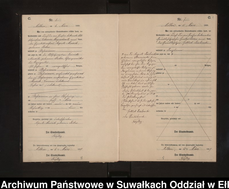 image.from.unit.number "Sterbe-Neben-Register des Preussischen Standes-Amtes Stasswinnen Kreis Lötzen"