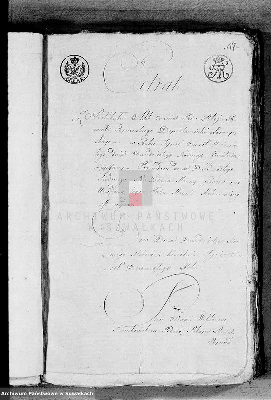 image.from.unit.number "Anexa do Ksiąg Zaślubionych Gminy Wieysieyskiej na Rok 1809"