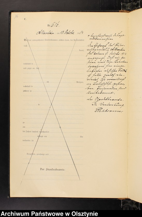 image.from.unit.number "Sterbe-Haupt-Register Tom II, Nr 601-720"