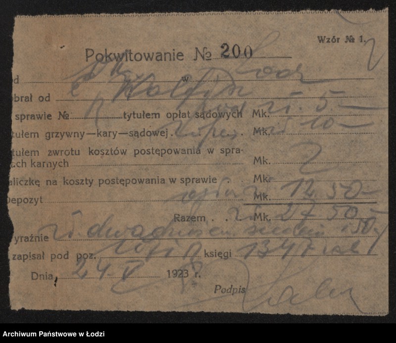 Obraz 4 z jednostki "Estera Chana Wolfisz vel Tadrys – sprzedaż pończoch"