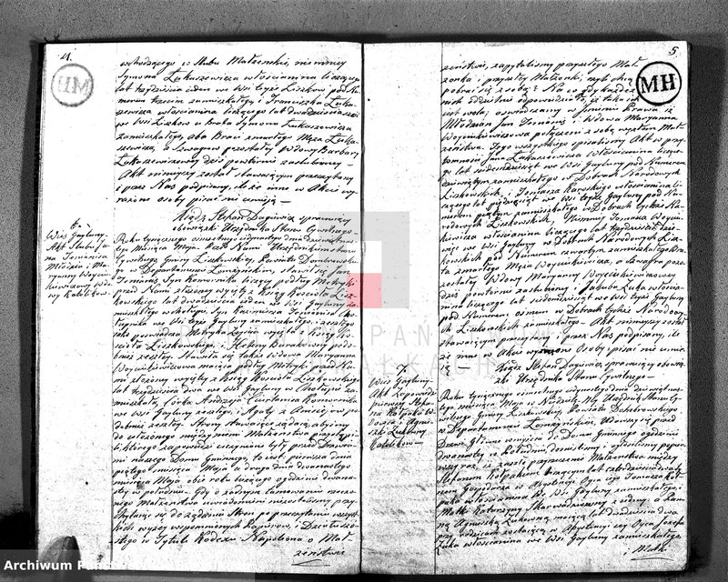 image.from.unit.number "Akta Cywilne Małżeństw w Gminie Liszkowskiey w Powiecie Dombrowskim w Departamencie Łomżyńskim Roku 1811/12 zawartych"