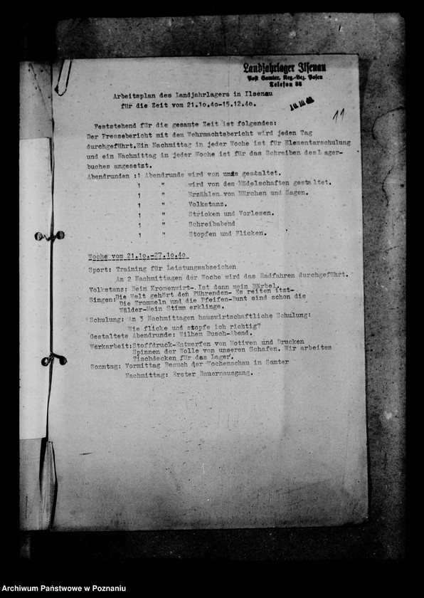 Obraz 16 z jednostki "Arbeitspläne im Landjahrlager"