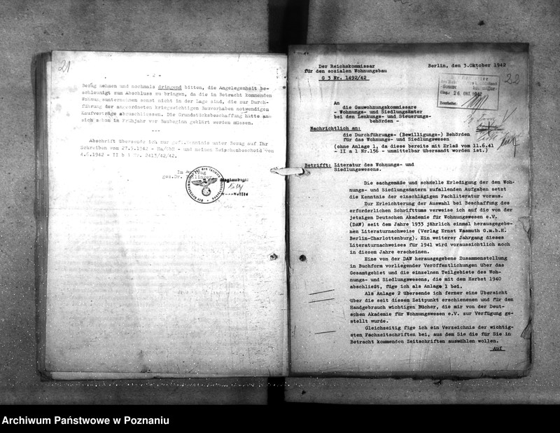 Obraz 20 z jednostki "Zarządzenia - Wohnungsnot. Neubauverbot. Landarbeiterwohnungsbau. Gemeinnützigeswesen"