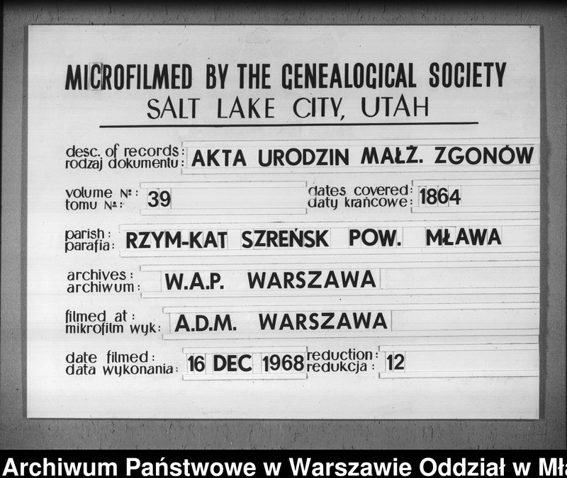 image.from.unit.number "Akta urodzeń, małżeństw i zgonów"