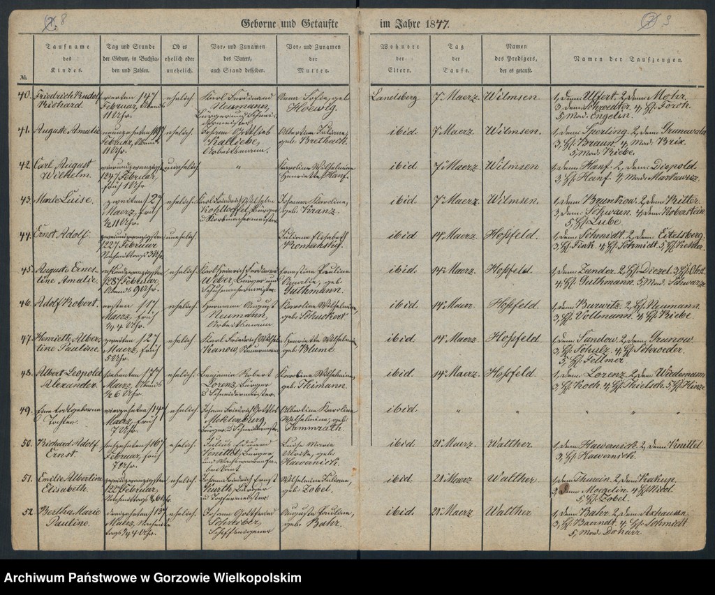 image.from.unit.number "Duplikate der Hauptkirche zu Landsberg an der Warthe (Zawiera księgę chrztów Kościoła Mariackiego (Hauptkirche) z 1848 r. i księgę zgonów Konkordienkirche z 1847 r.)"