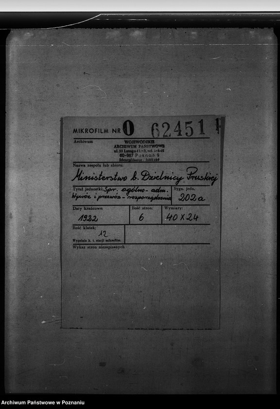 Obraz 2 z jednostki "Sprawy ogólno - administracyjne. Wywóz i przewóz - rozporządzenia"