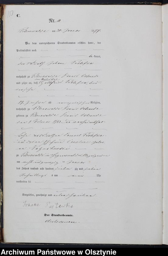 image.from.unit.number "Sterbe-Haupt-Register Nr 1 - 95"