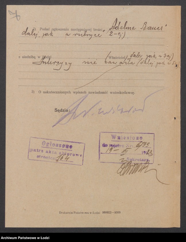 Obraz 9 z jednostki "Adelina Bauer - sklep kolonialno-spożywczy i sprzedaż mleka"