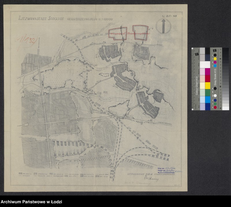 Obraz 1 z jednostki "Litzmannstadt Stockhof Gesamtsiedlungsplan"