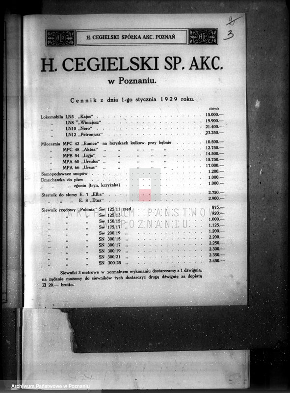 Obraz 7 z jednostki "Fabryka H. Cegielski w Poznaniu wtym plan generalny fabryki lokomotyw"