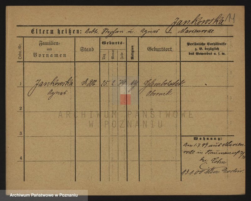 Obraz 14 z jednostki "Jankowski (samotne kobiety)"