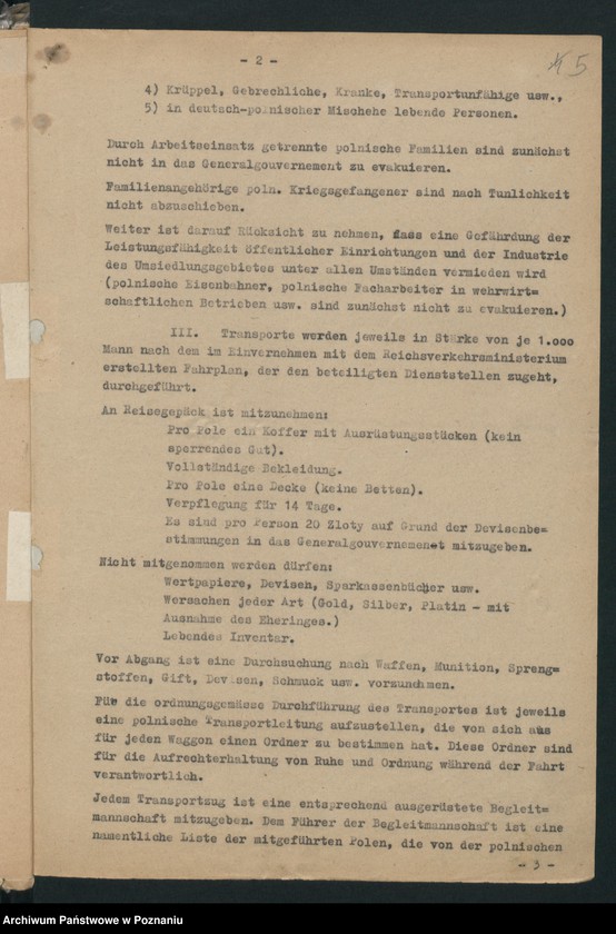 Obraz 8 z jednostki "[Zarządzenia dot. Wysiedlania ludności polskiej]"