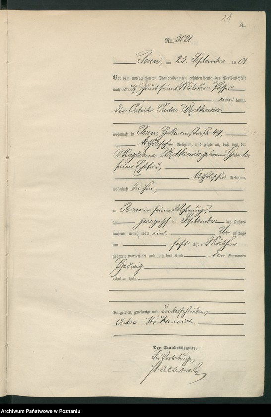 Obraz 14 z jednostki "Księga miejscowa urodzeń t. VI"