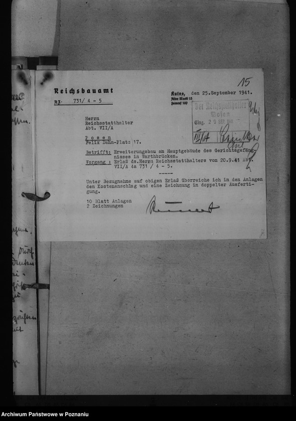 Obraz 19 z jednostki "Amtsgericht Warthbrücken - Koło"