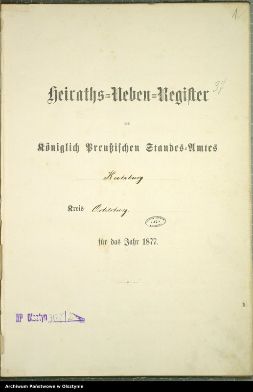 image.from.unit.number "Heiraths-Neben-Register Nr 1 - 42"