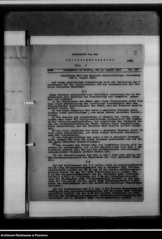 Obraz 8 z jednostki "Erlasse oberster Reichsstellen"