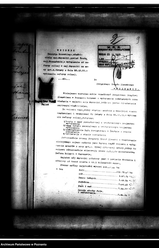 image.from.unit.number "/Majętność/ Mączniki powiat średzki wyłączenie z art.4 i 5 ustawy o wykonanie reformy rolnej/ Henryk Brzeski"