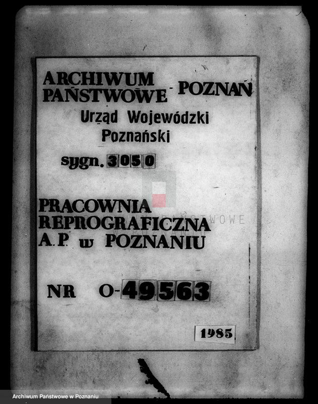 Obraz 19 z jednostki "Rejestr wyłączeń z art.. 4 majątku Stare powiatu wyrzyskiego"