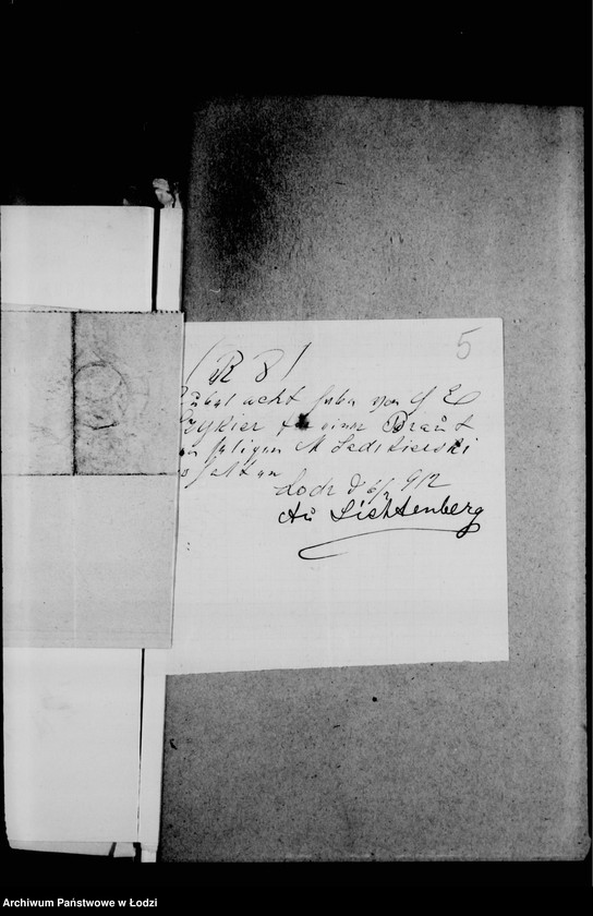 Obraz 9 z jednostki "Akta dotyczące legatu M. Sadorskiego"