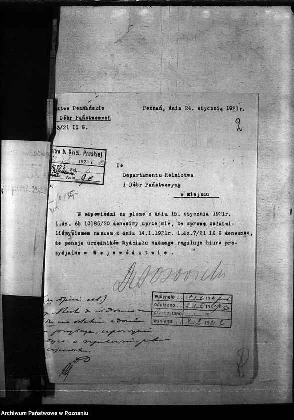 Obraz 6 z jednostki "Budżet domeny woj.. poznańskiego i pomorskiego na rok 1921"