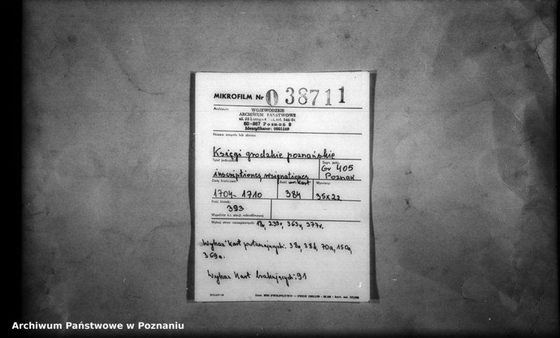 Obraz 2 z jednostki "Inscriptiones, resignationes [protocollon]"