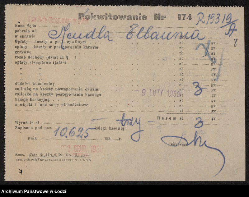 Obraz 10 z jednostki "Mendel Elbaum- drobny handel mąką, Pabianice"