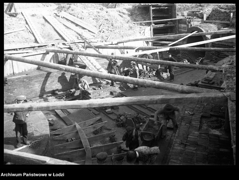 Obraz 1 z jednostki "Połączenie kanałów i przelew burzowy, ul. Obywatelska, budowa X 1926"