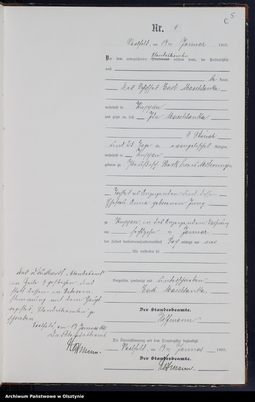 image.from.unit.number "Sterbe-Neben-Register Nr 1 - 47"