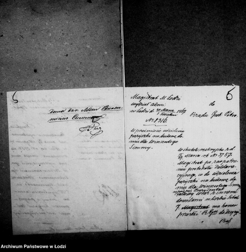 Obraz 8 z jednostki "Akta w przedmiocie pożyczki Wincentego Simma"